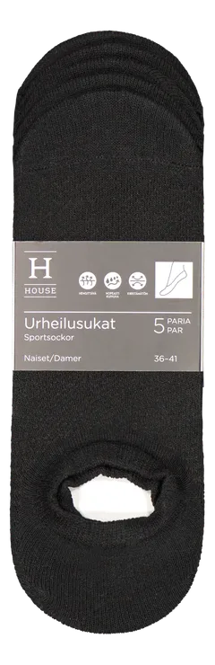 House naisten sneakersukat 214H062311 5-pack - BLACK - 2