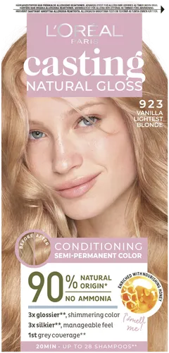 L'Oréal Paris Casting Natural Gloss 823 Light Blonde Vanille kevytväri 1kpl - 1