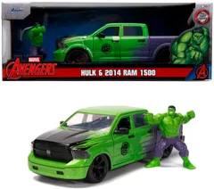 Jada Marvel Hulk ja 2014 Dodge Ram 1500, 20 cm, 1:24, die-cast - 1