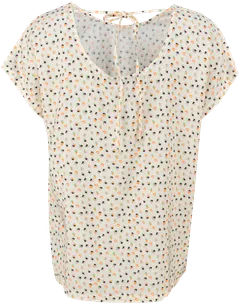 House naisten kangaspusero 228H162419 - dots off white - 2