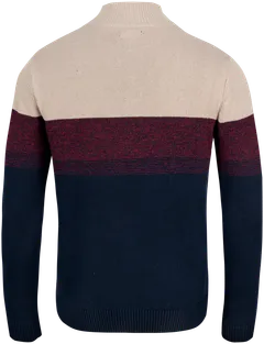 TEX miesten neulepusero half-zip I967113 - burgundi - 2