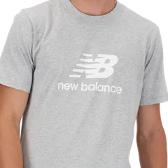 New Balance miesten t-paita Stacked Logo - ATHLETIC GREY - 4