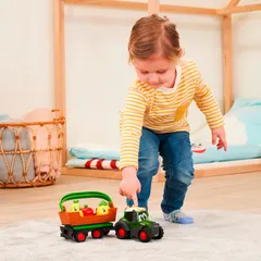 Dickie Toys ABC Freddy traktori ja hedelmät peräkärryssä, 30 cm - 6