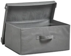 Zeller säilytyslaatikko kuitukangas harmaa 41x35x20 cm - 2