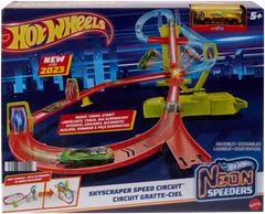 Hot Wheels Neon Speeders Skyscraper Speed Circuit - 2