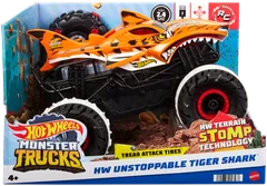 Hot Wheels Monster Trucks HW Unstoppable Tiger Shark R/C - 1