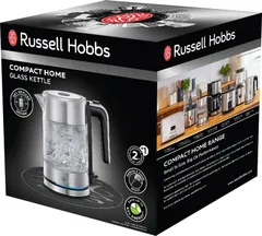 Russell Hobbs Compact Home lasinen vedenkeitin 0,8l - 2