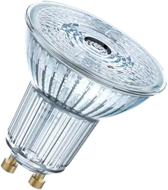 Osram LED STAR PAR16 4,3W/2700K GU10 ei-himmennettävä LED-kohdelamppu. Valovirta 350 lm (vastaa 50 W:n halogeenilamppua), avauskulma 36° ja värintoistoindeksi yli 80. Pakkaus sisältää kaksi lamppua. - 2