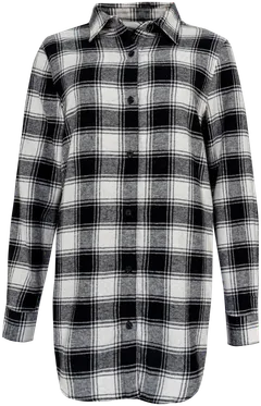 House naisten flanellipaita 228H402434 - black/ white check - 1