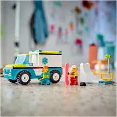 LEGO City Great Vehicles 60403 Ambulanssi ja lumilautailija - 6