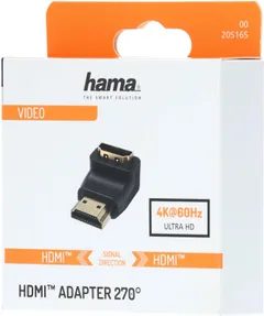 Hama High-Speed HDMI™-kulmasovite, uros - naaras, 270° - 2
