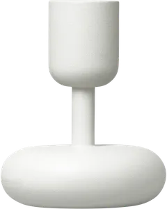 Iittala Nappula kynttilänjalka 107mm valkoinen - 1