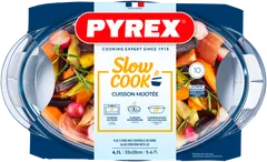 Pyrex lasipata, pata 2,9 l + kansi 1,6 l - 2