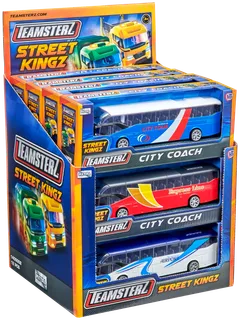 Teamsterz lelu Street Kingz Die-Cast City Coach linja-auto - 3