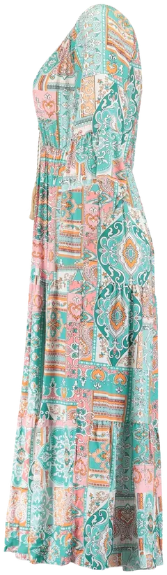 Zabaione naisten mekko Elise BK-157-021 - turquoise - 2