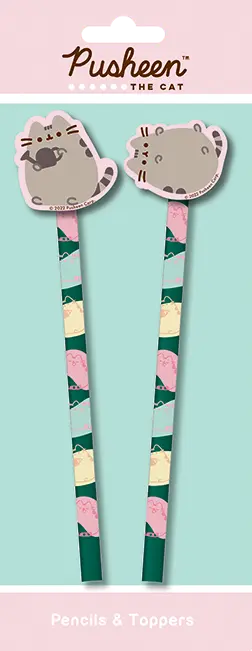 Pusheen (Botanical) kynät koristeella