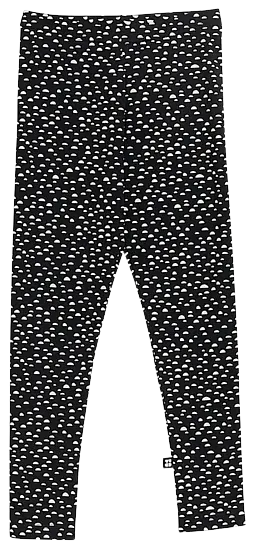 Lasten Leggingsit, Mini Beans - Black, sand - 1