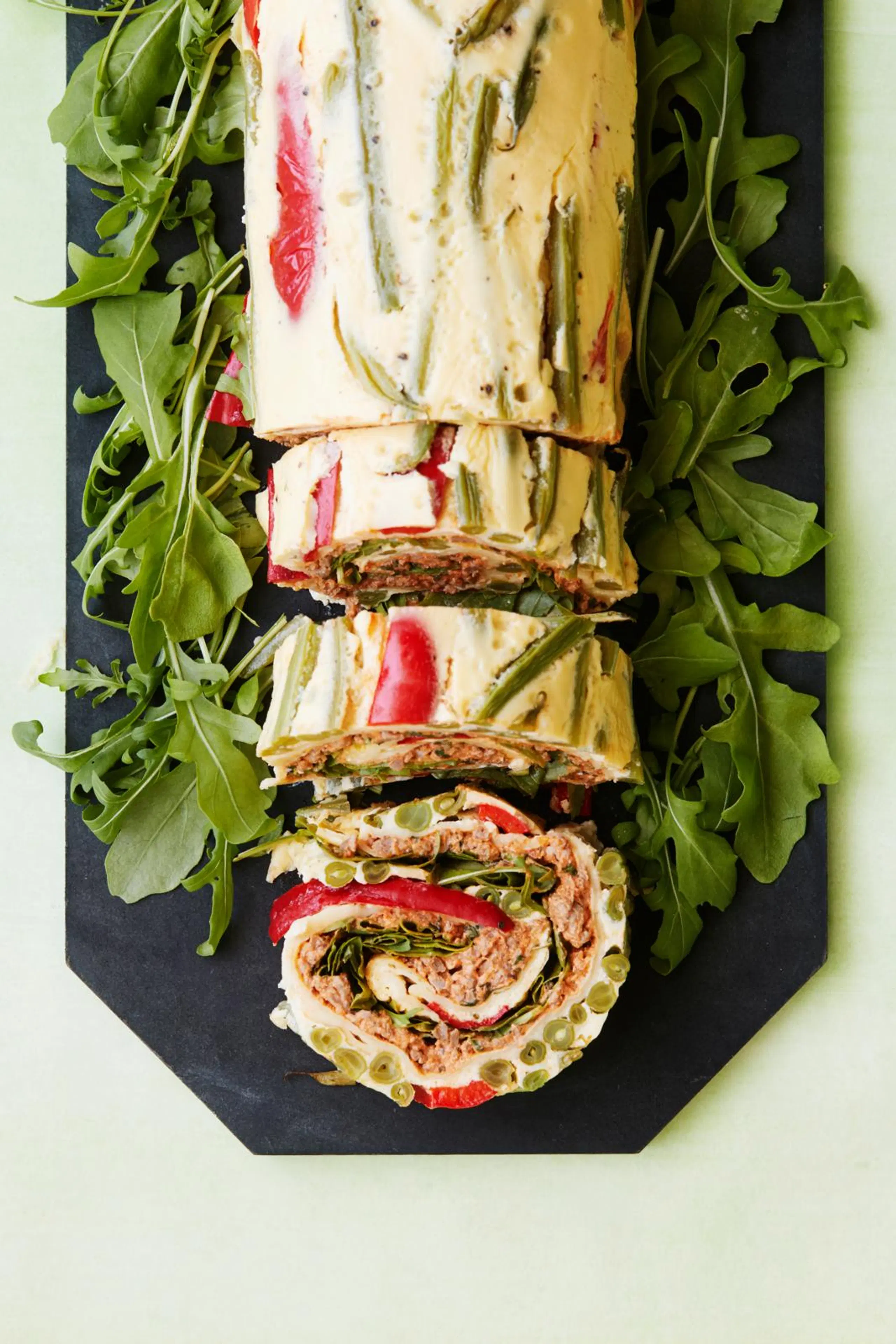 Papu-paprikamunakasrulla