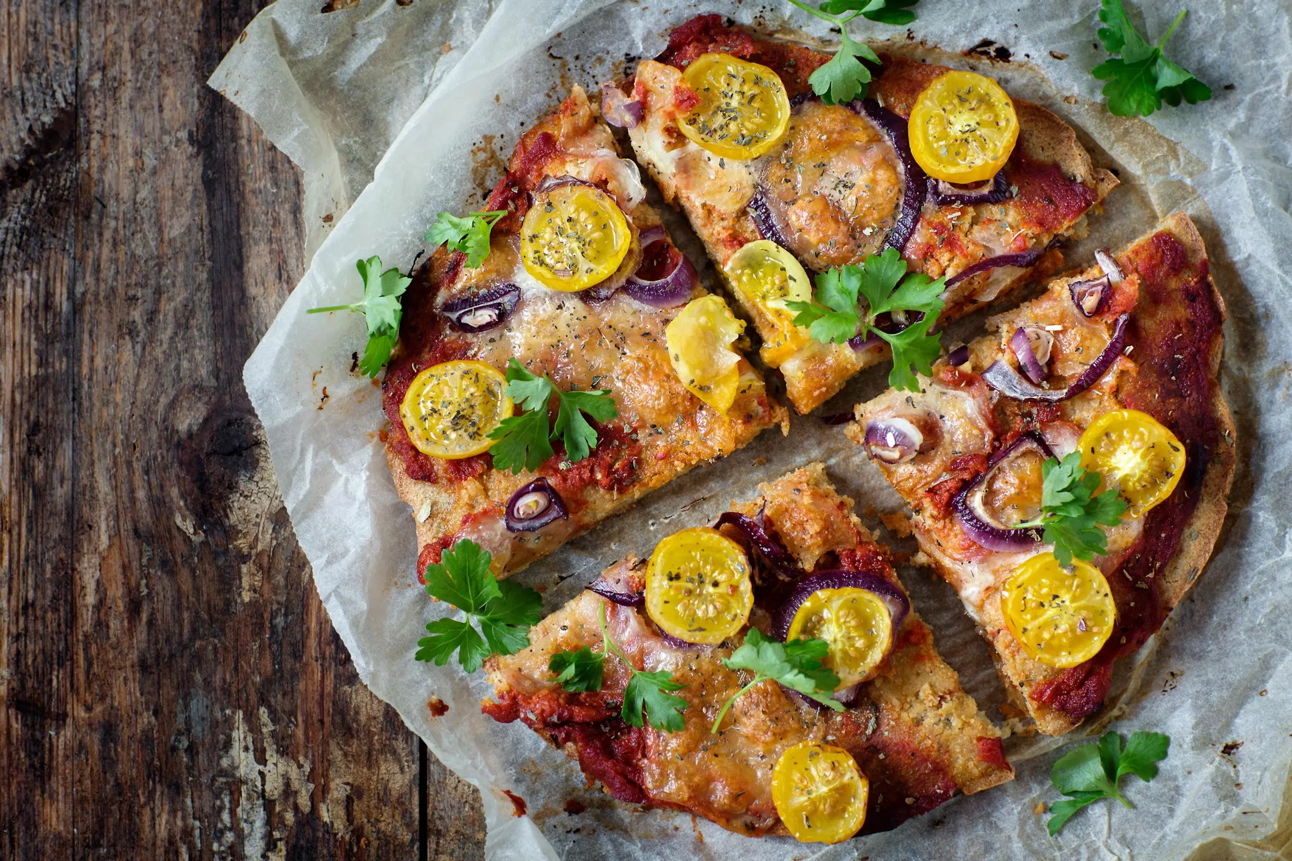 Jauhoton kvinoapizza