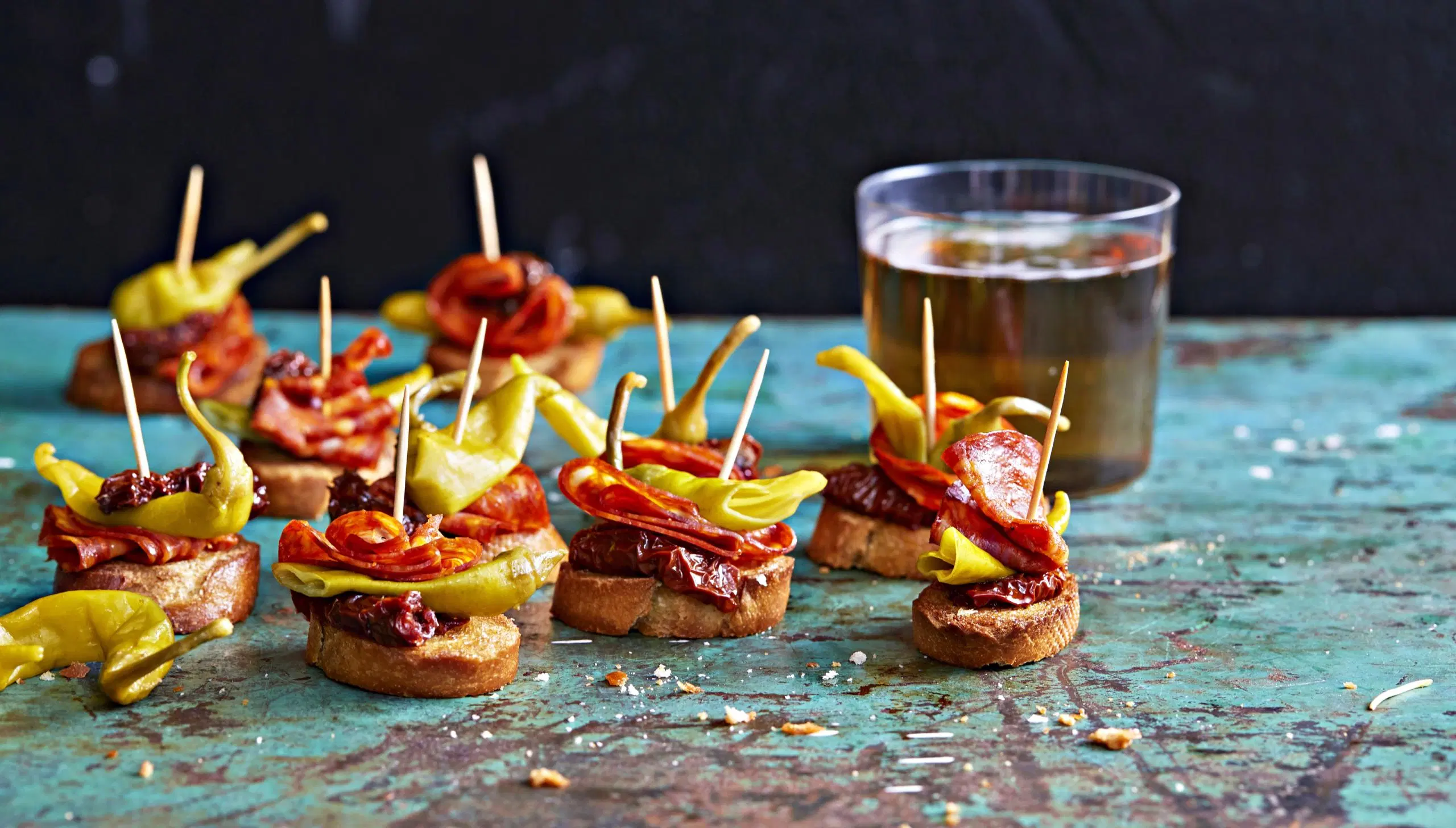 Chorizo-pepperonipintxot