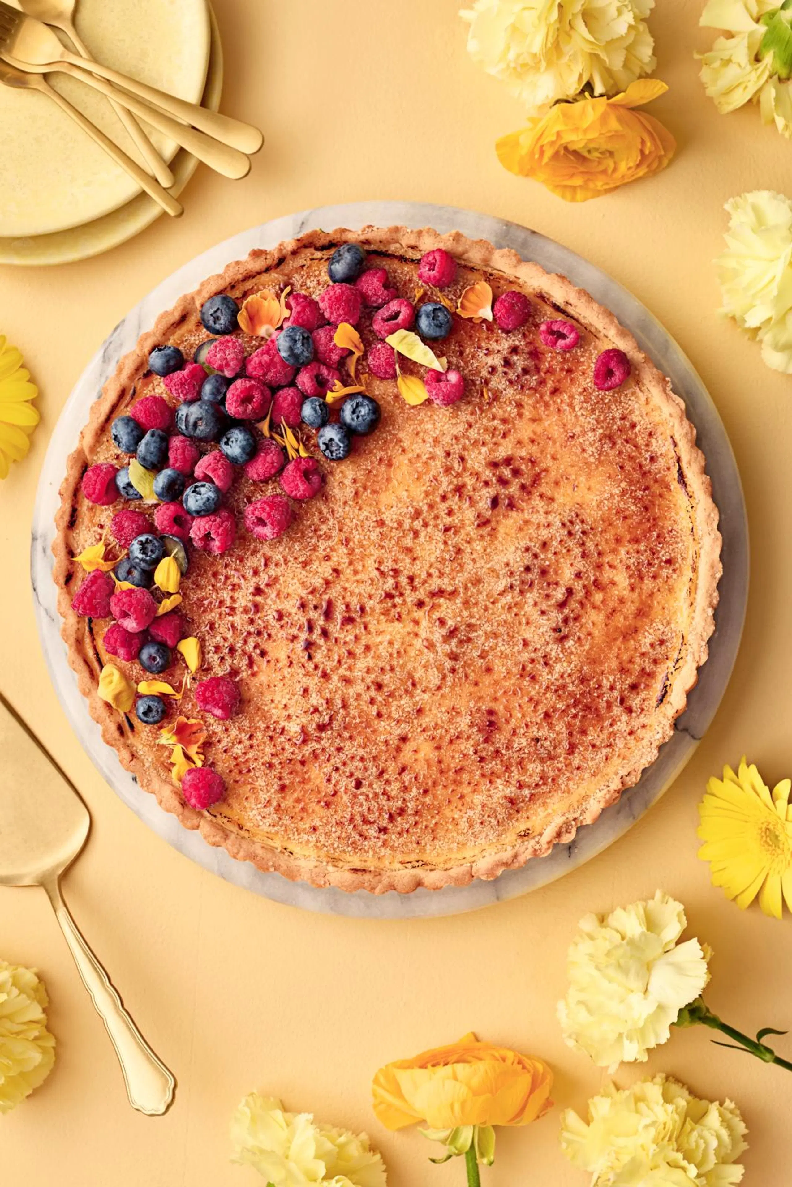 Crème brûlée -piirakka