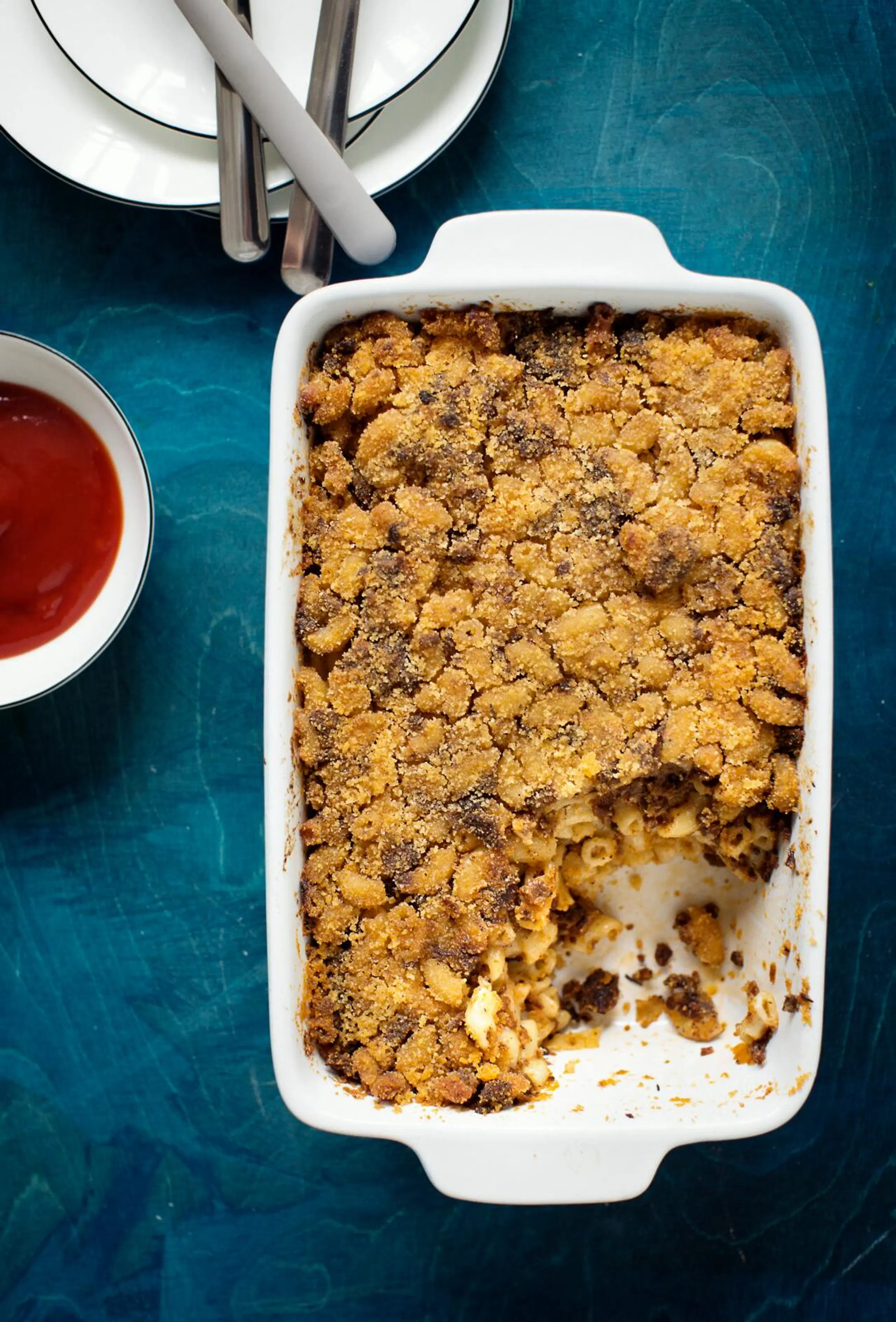 Vegaaninen makaronilaatikko