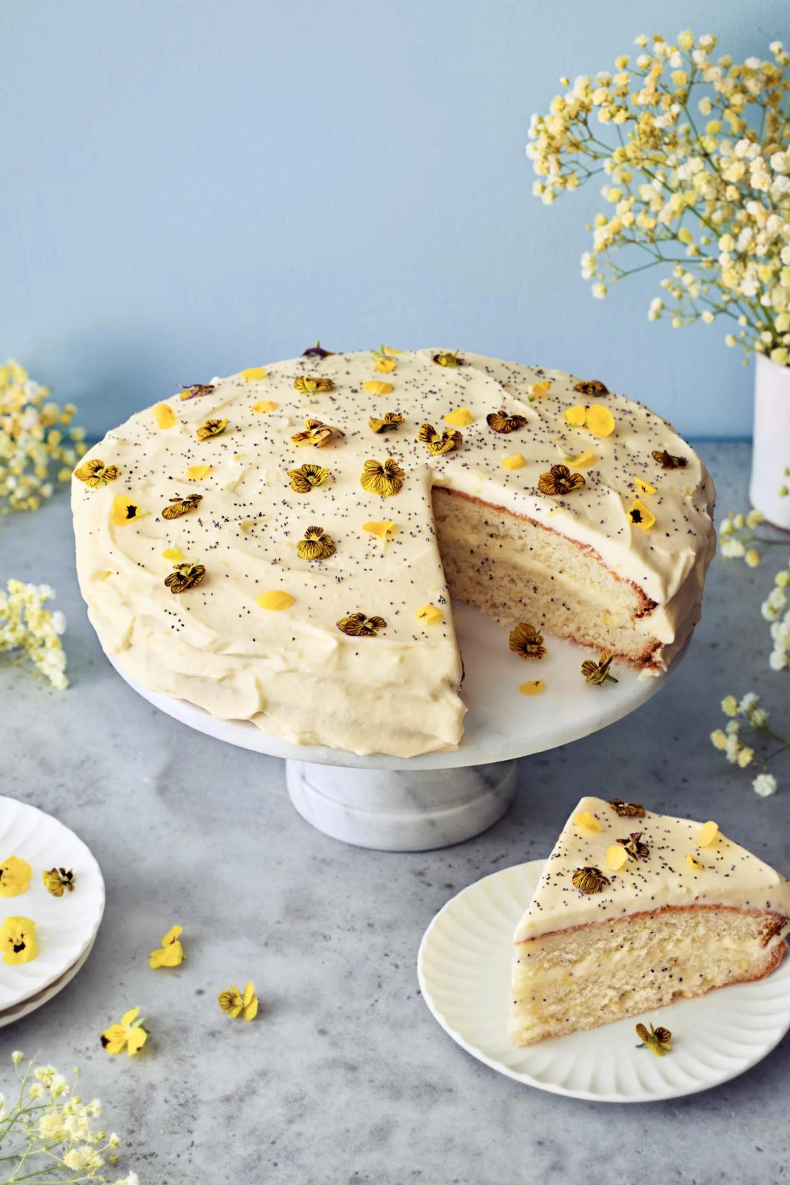 Unikonsiemen-sitruunakakku