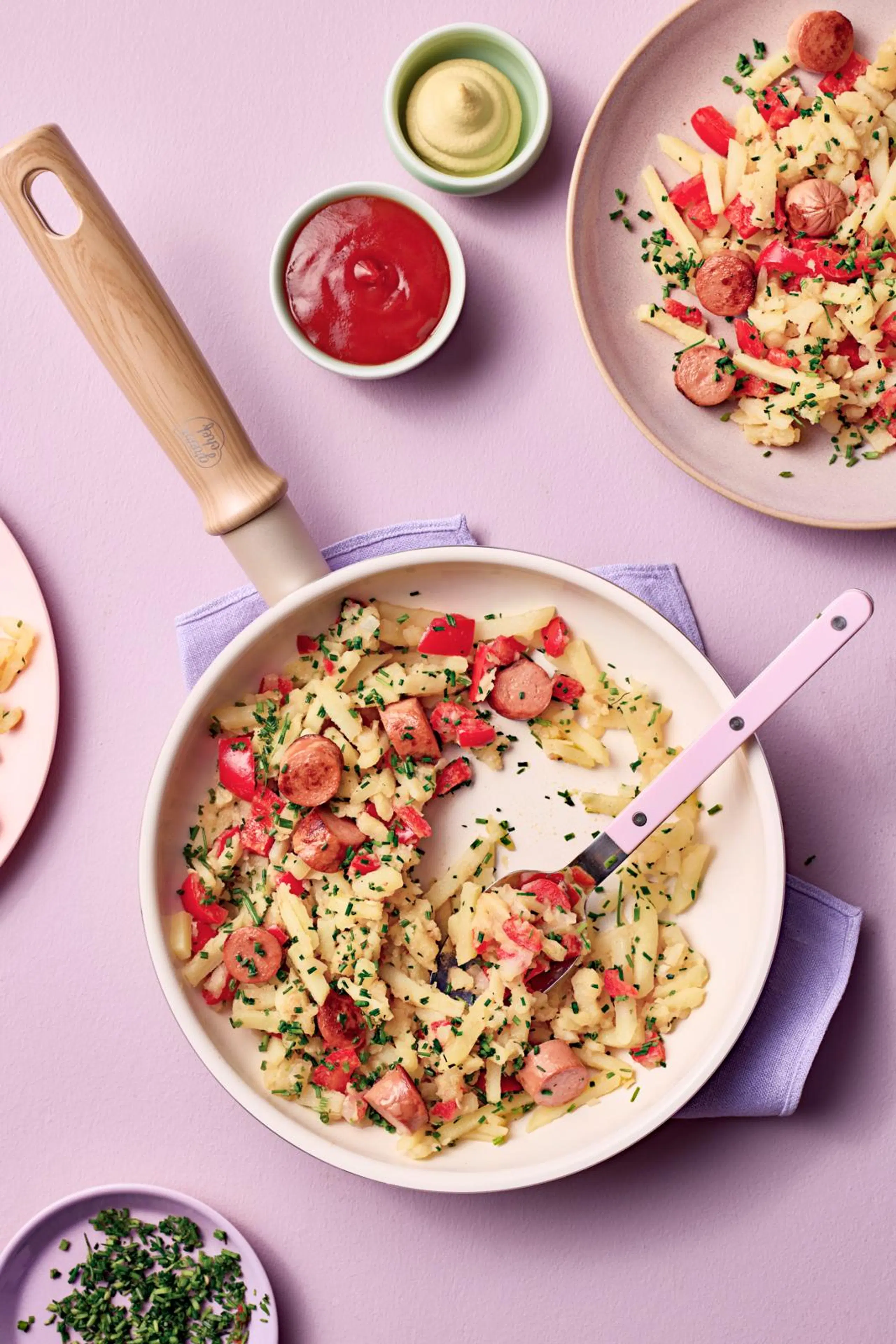 Nopea kasviskiusaus pannulla