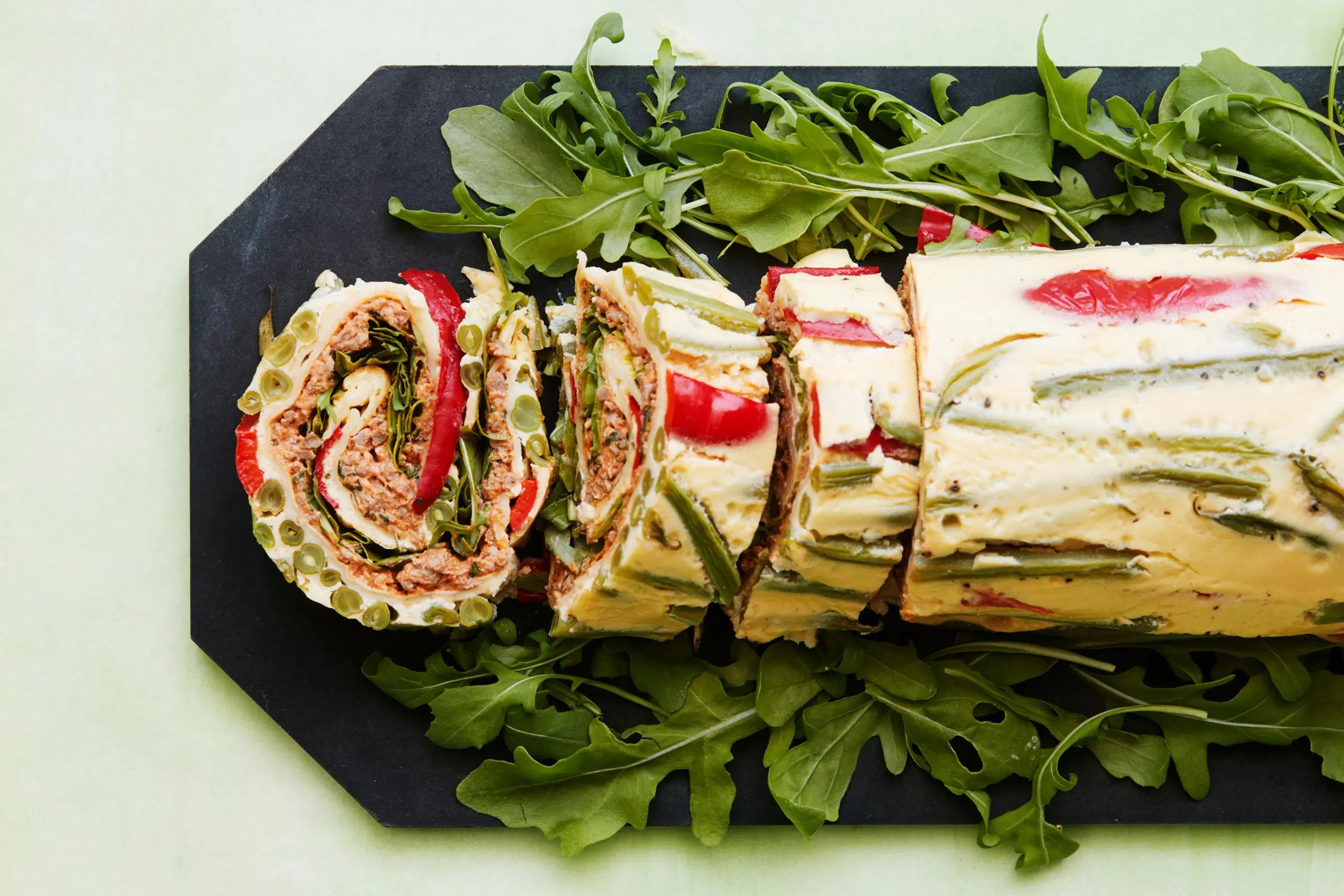 Papu-paprikamunakasrulla