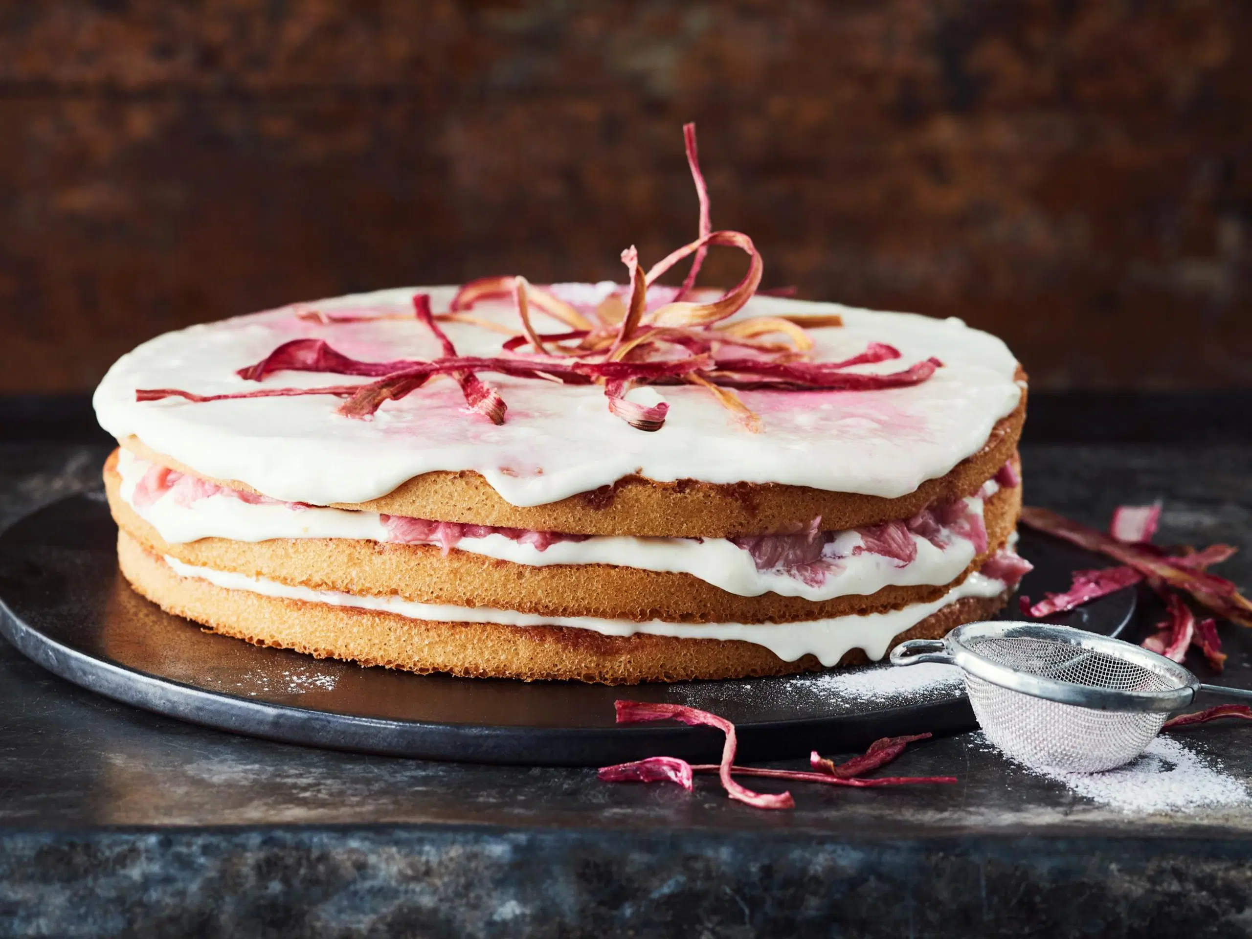 Raparperi-tiramisukakku