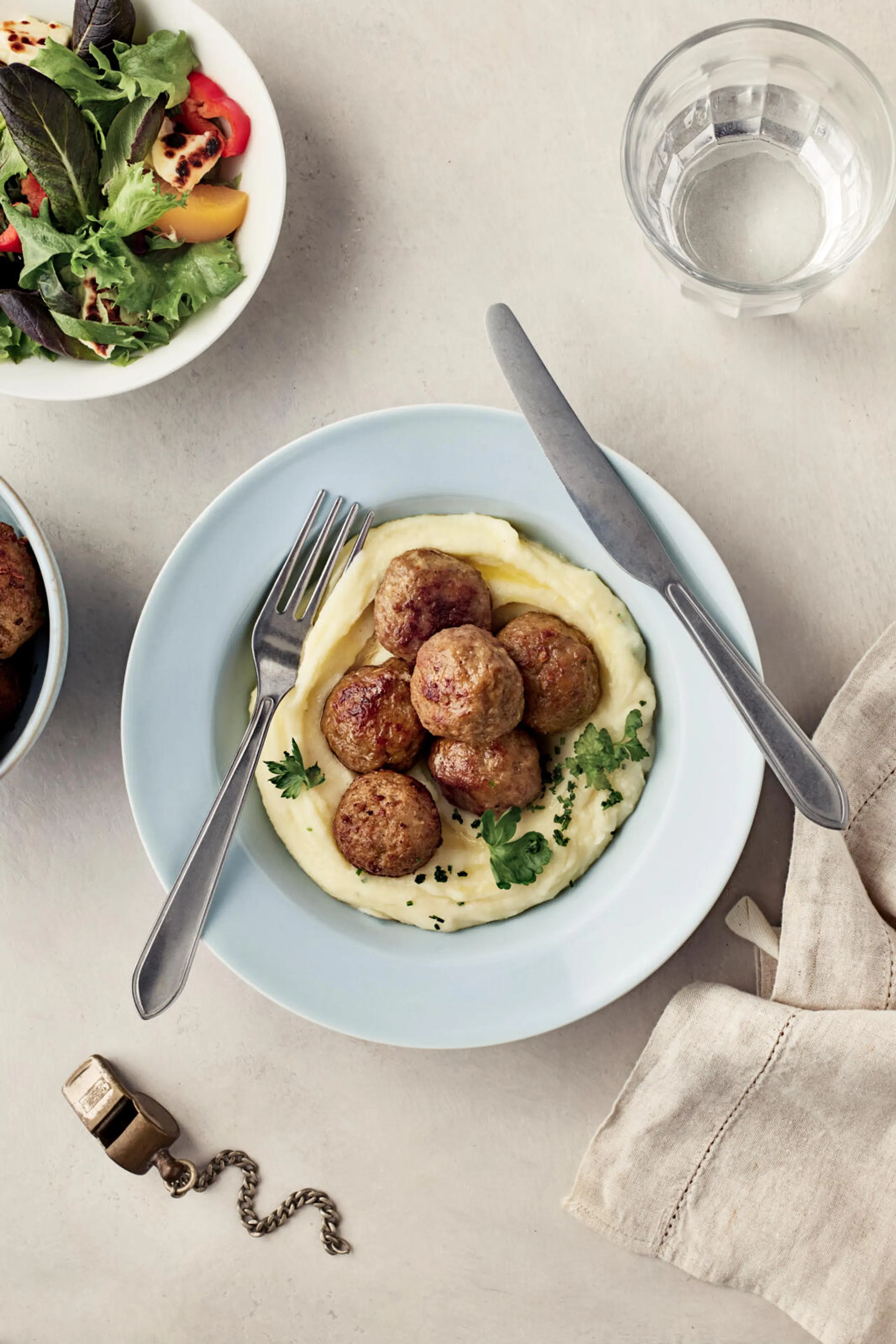 Pauluksen lempipyörykät ja perunamuusi