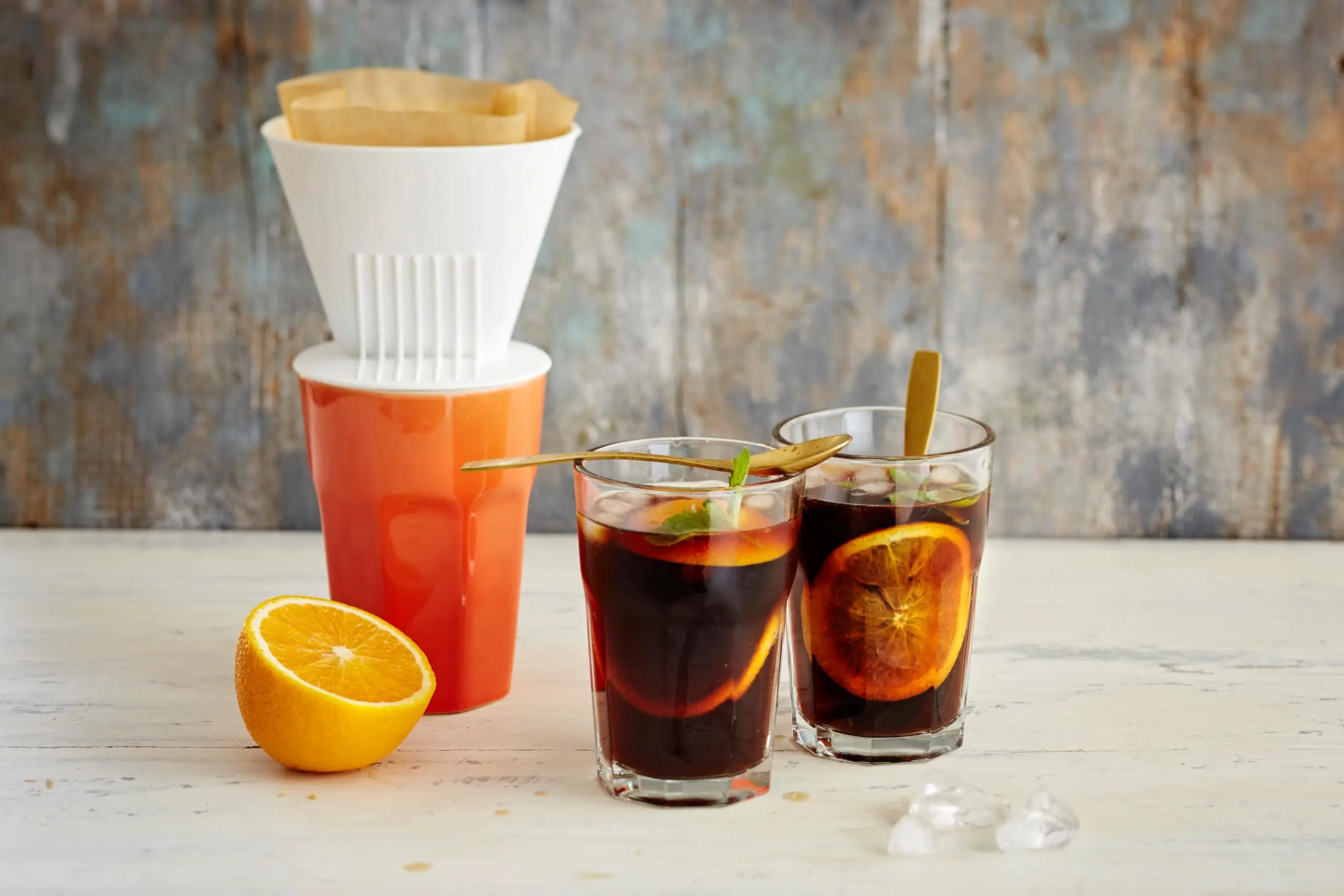 Appelsiinikahvi kylmäuutetusta kahvista