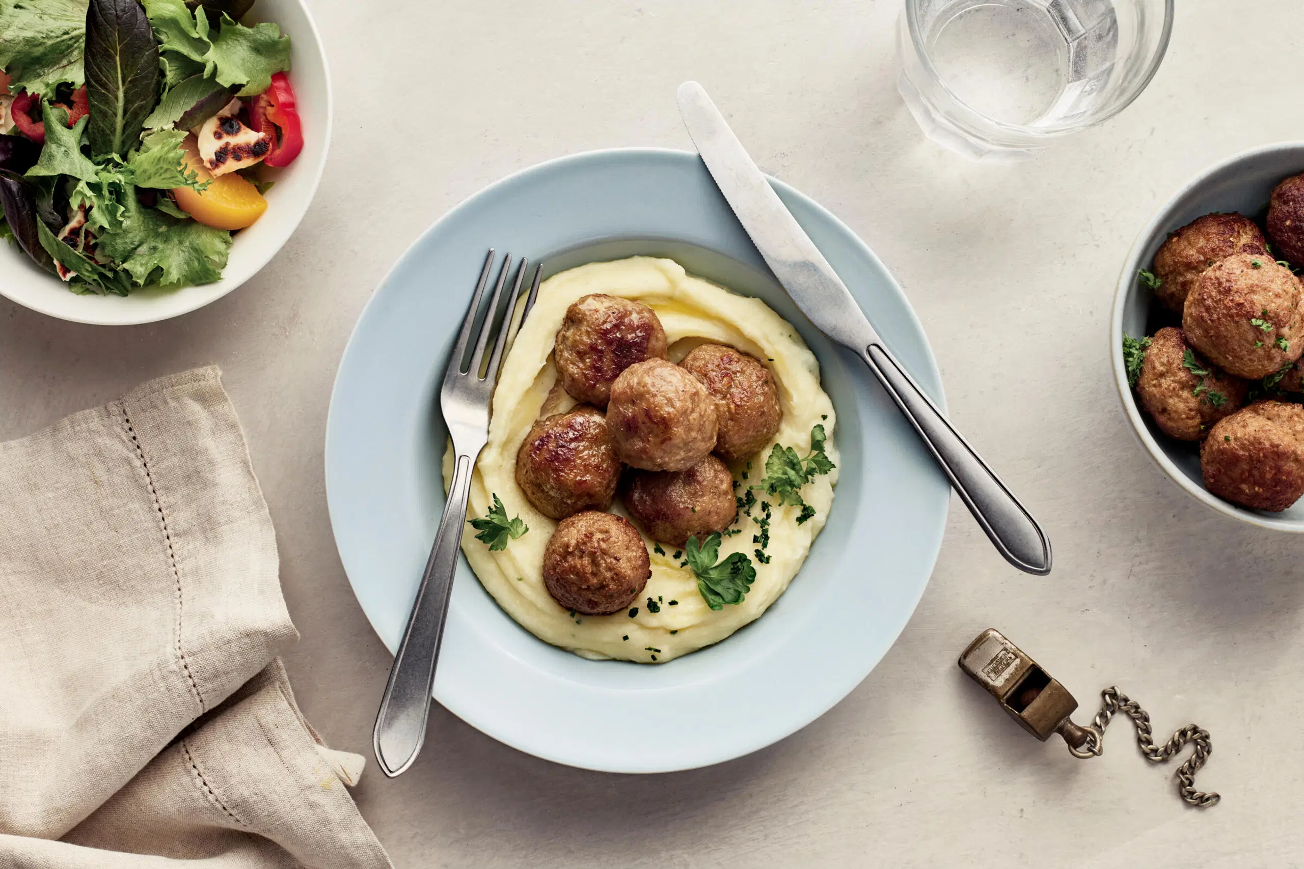 Pauluksen lempipyörykät ja perunamuusi