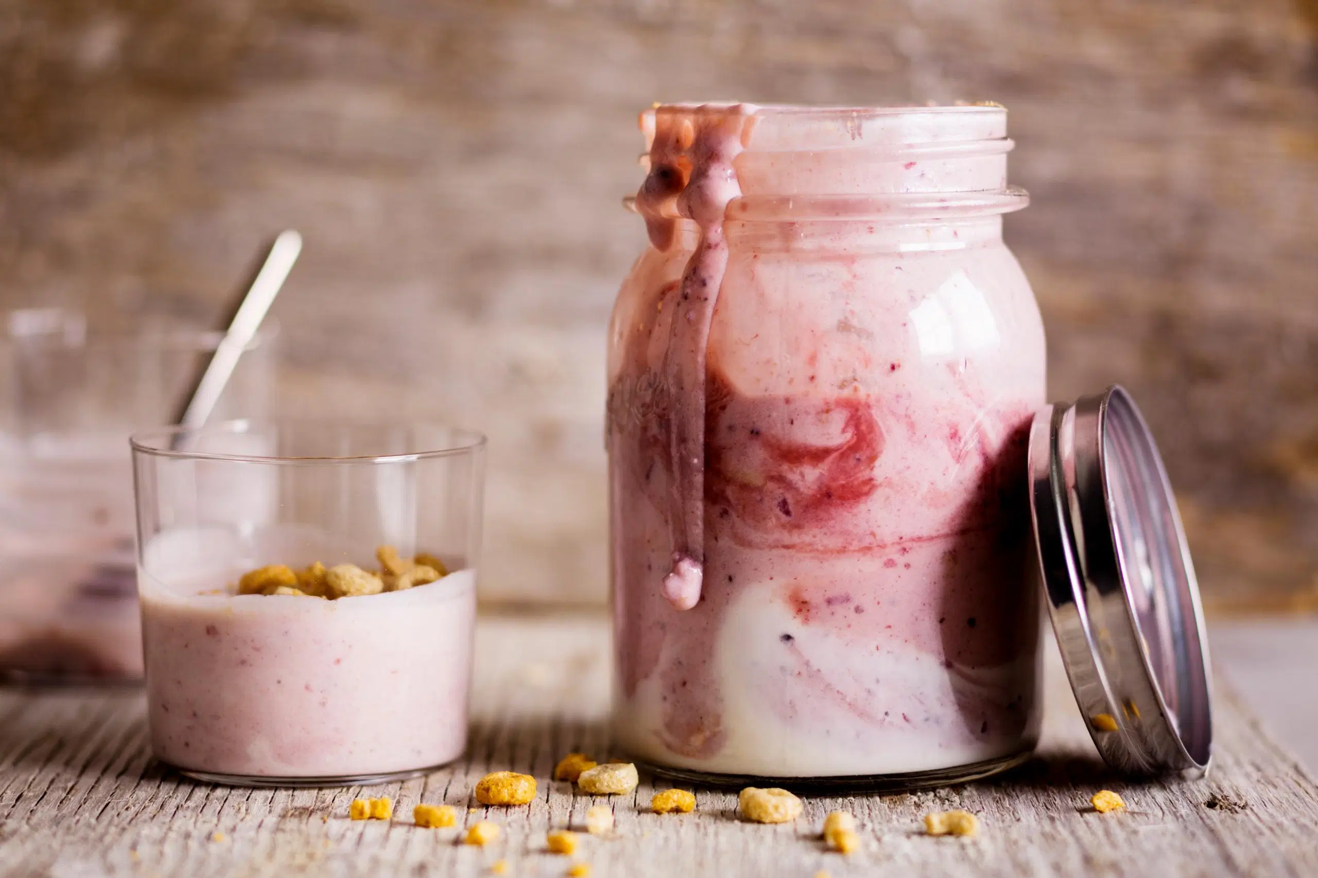 Murosmoothie lasipurkissa