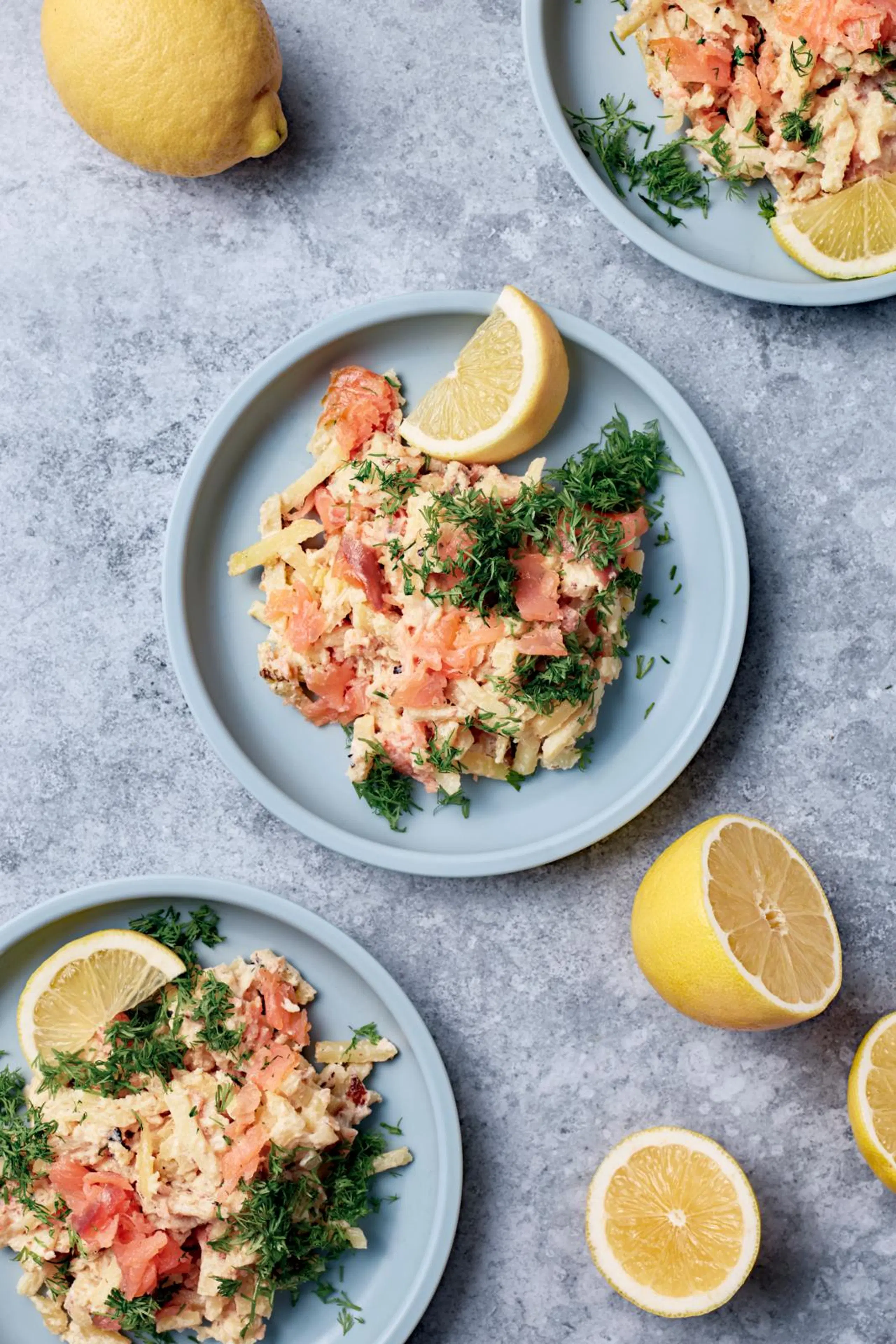 Nopea lohikiusaus pannulla