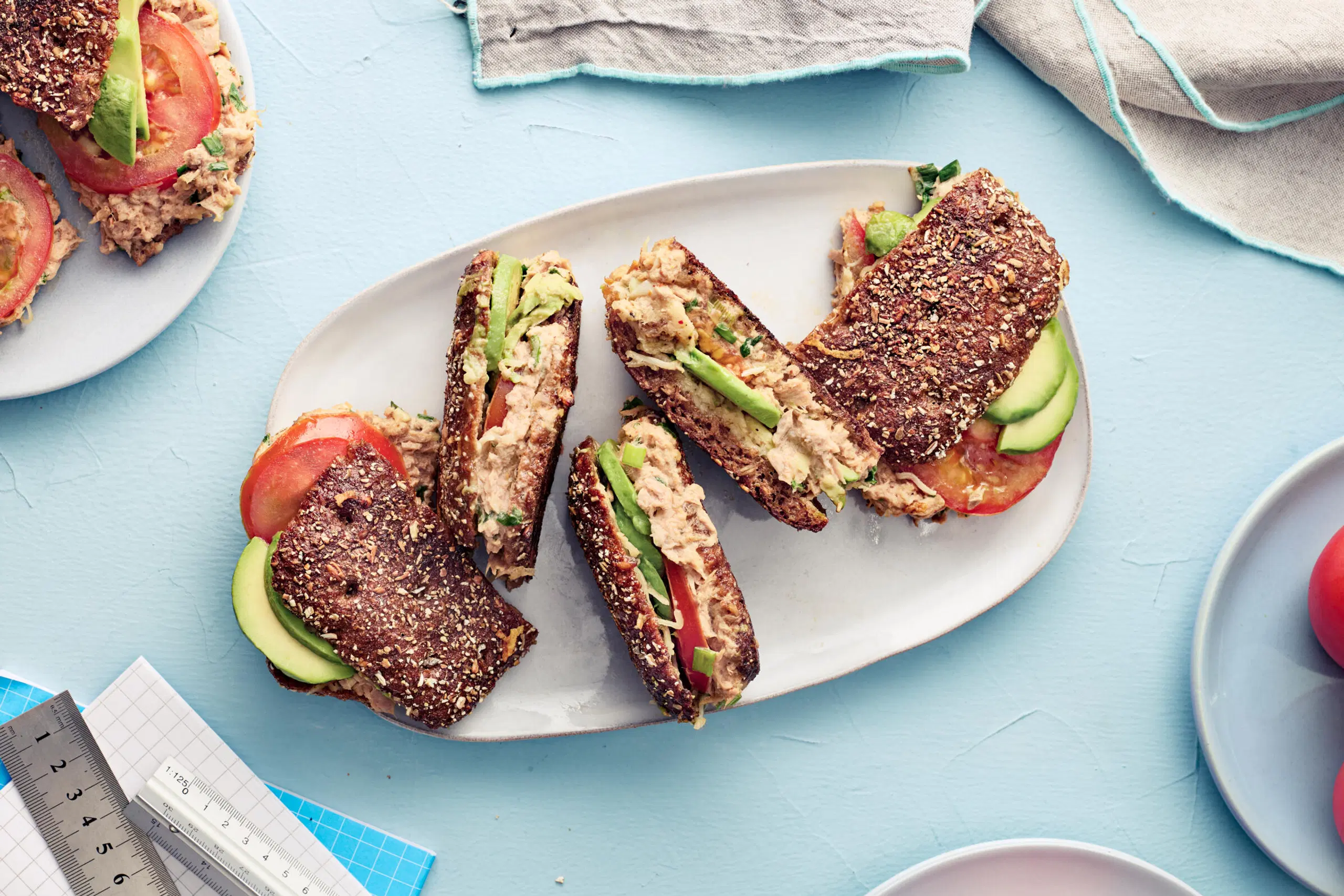 Tuna melt -ruisleivät