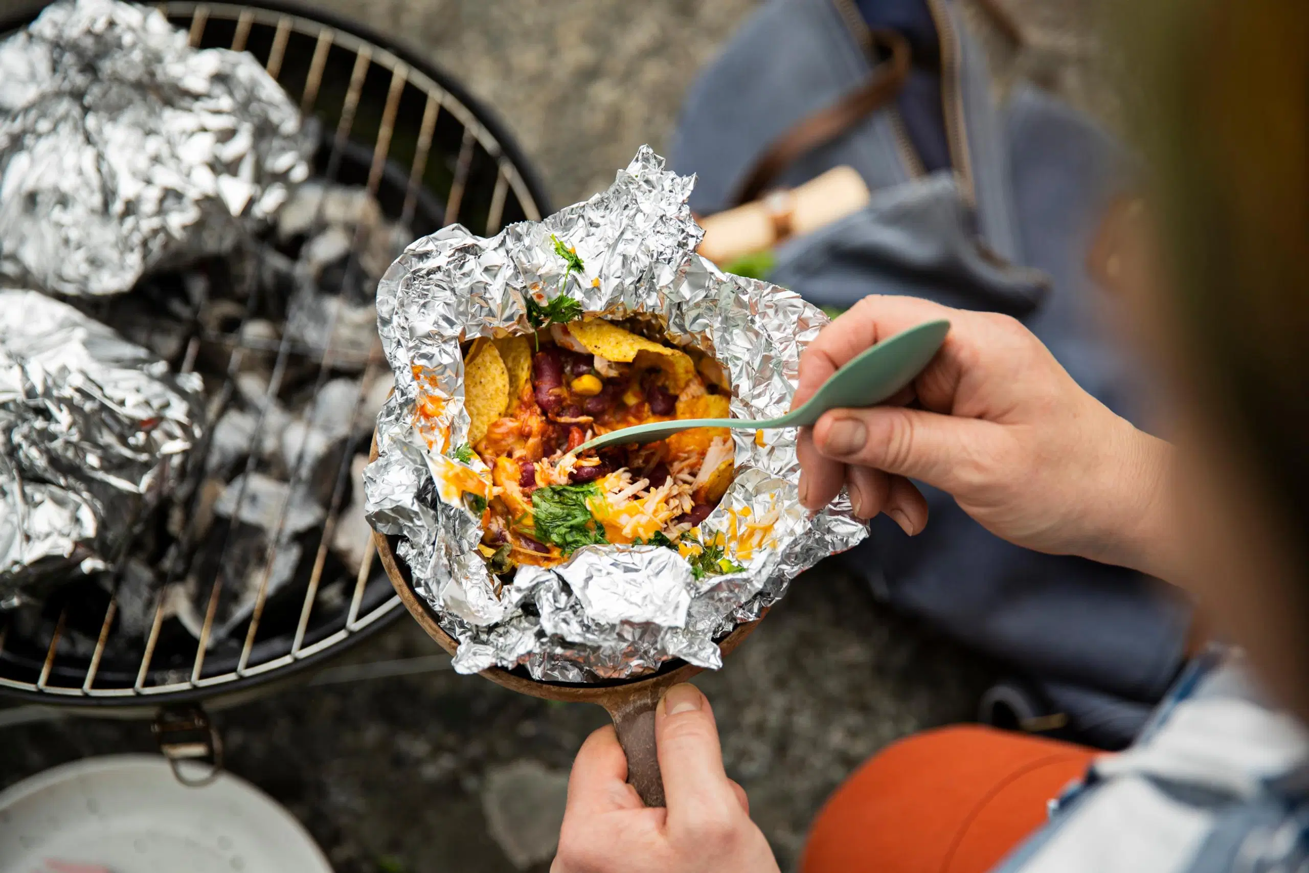 Texmex-pavut nyytissä grillipaikalla