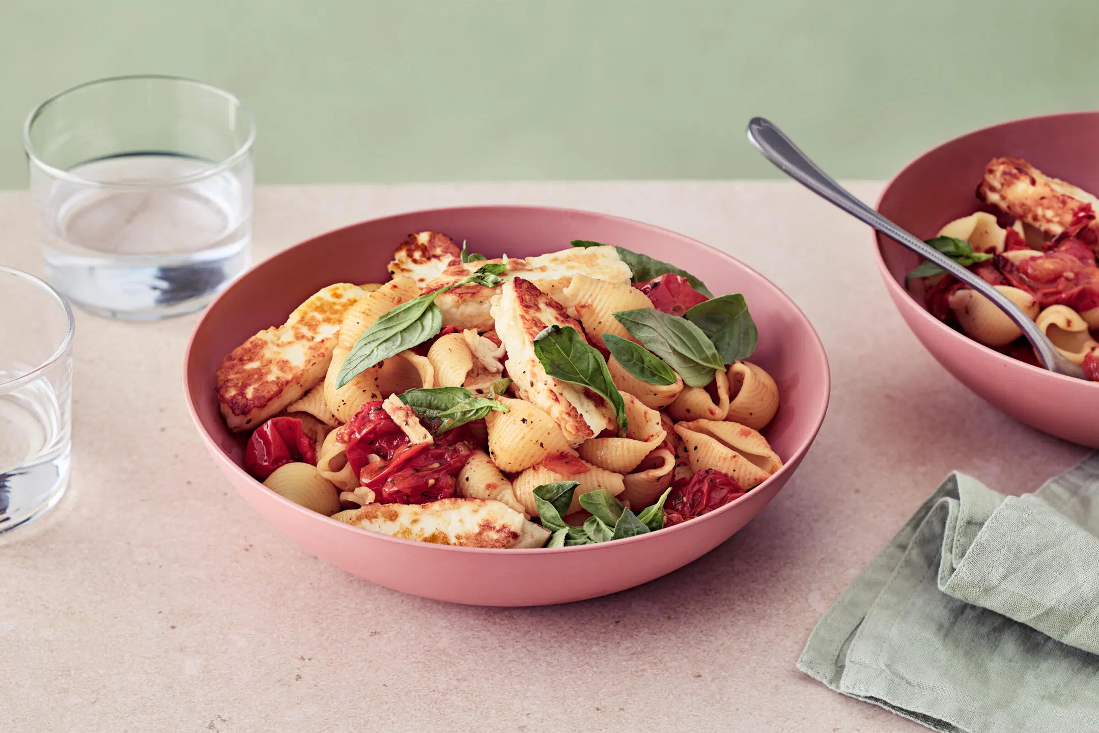 Täydellinen halloumipasta