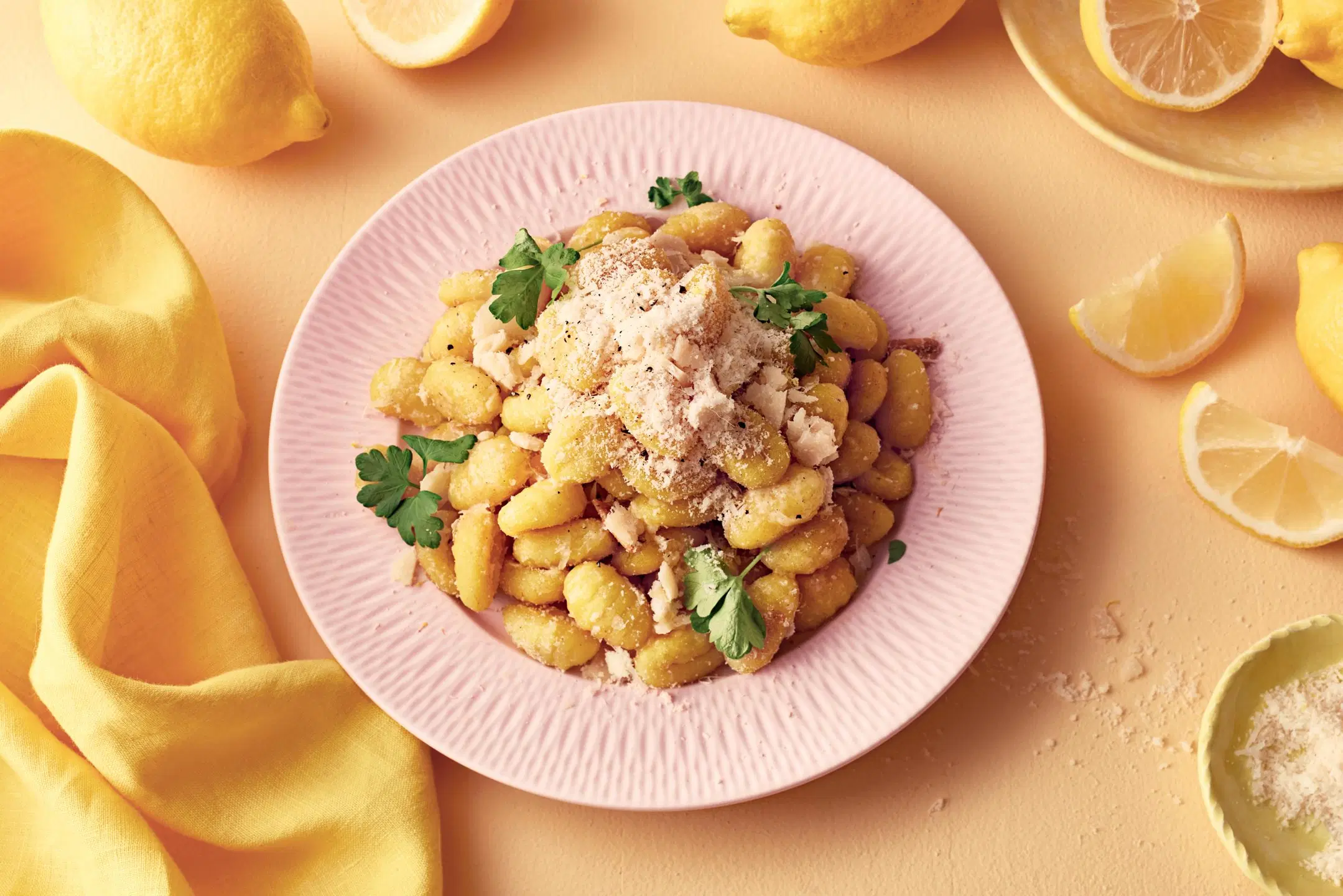 Lemon gnocchi