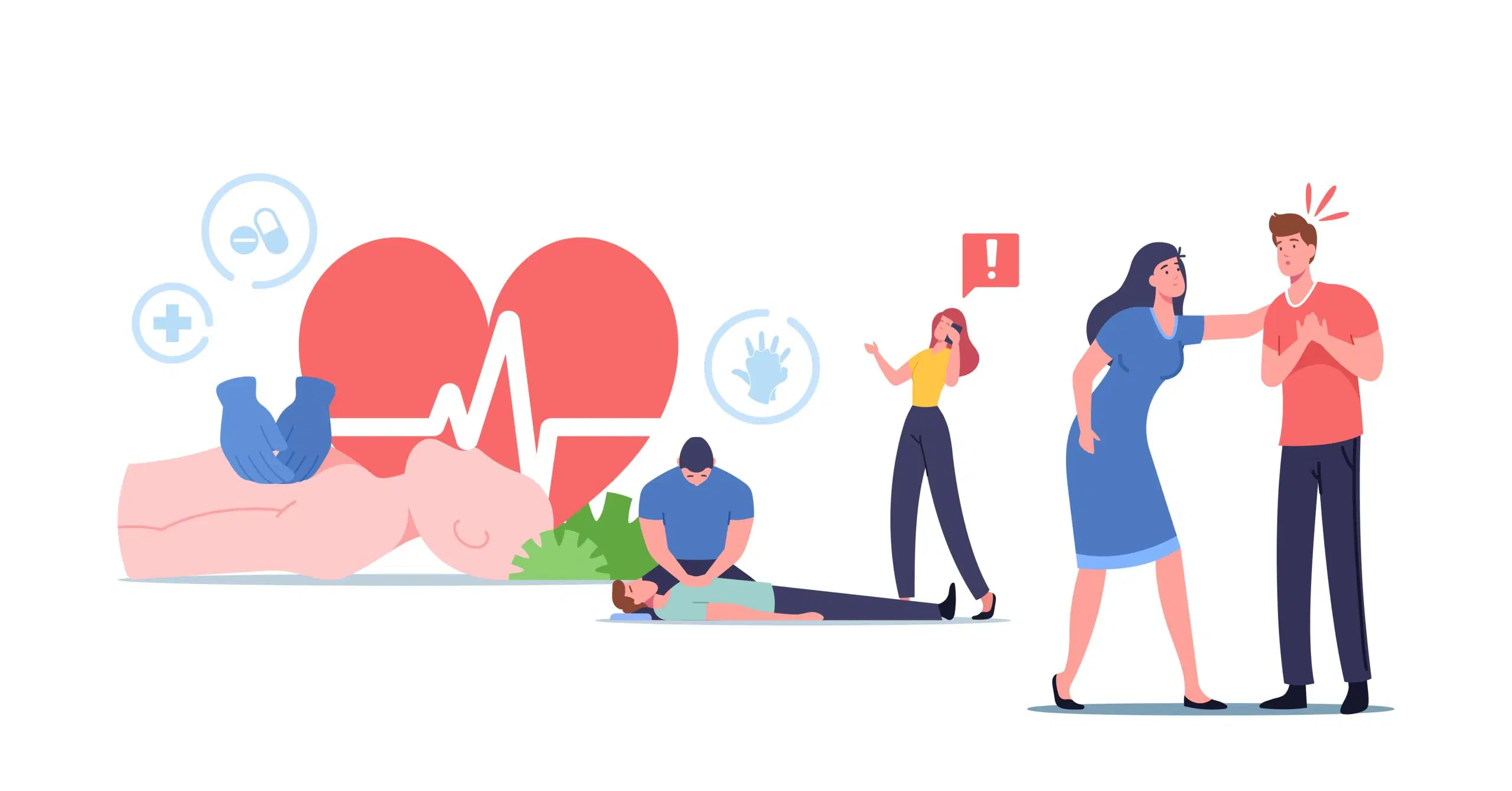 Kuvitettuja ensiaputilanteita