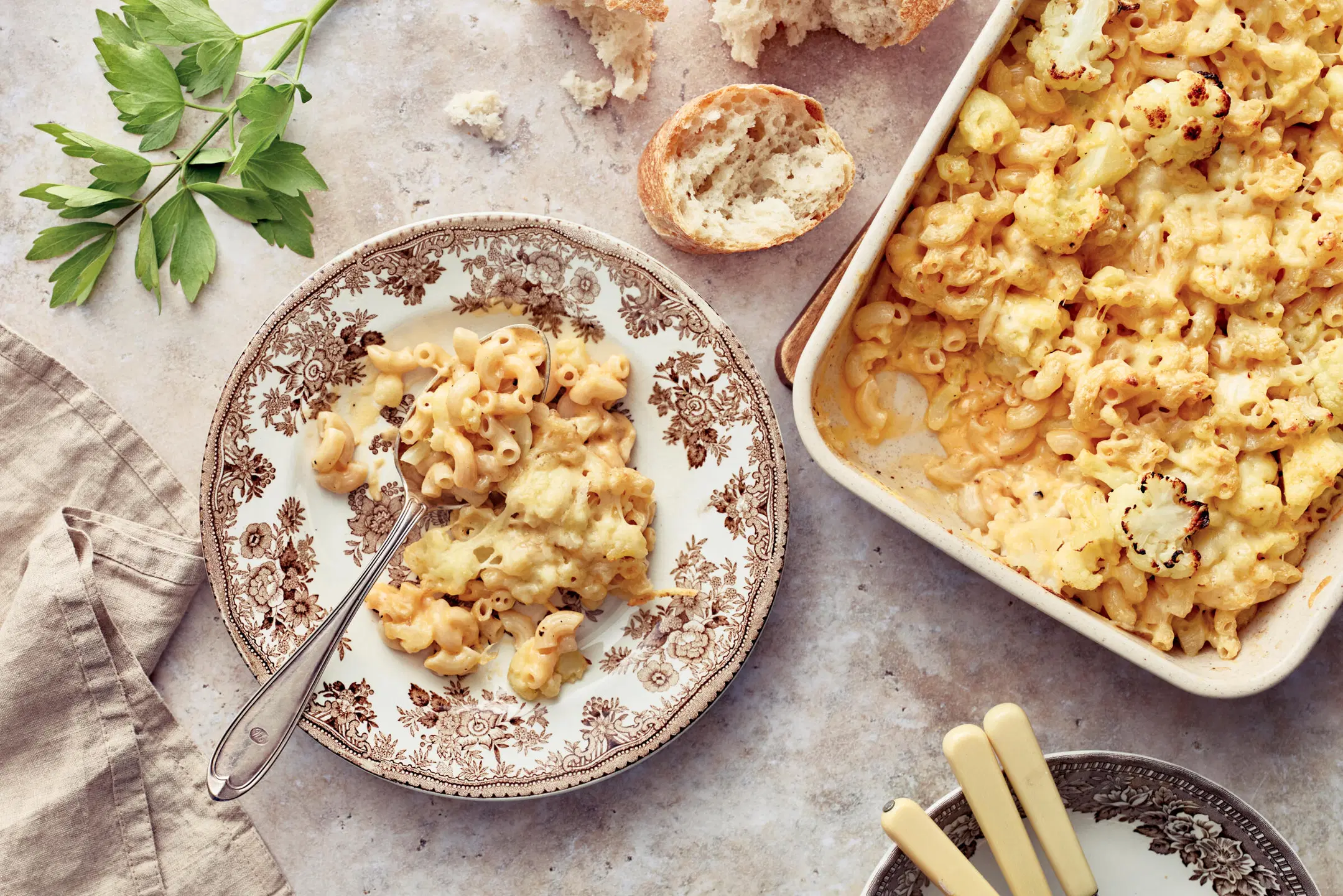 Mac and cheese kukkakaalista