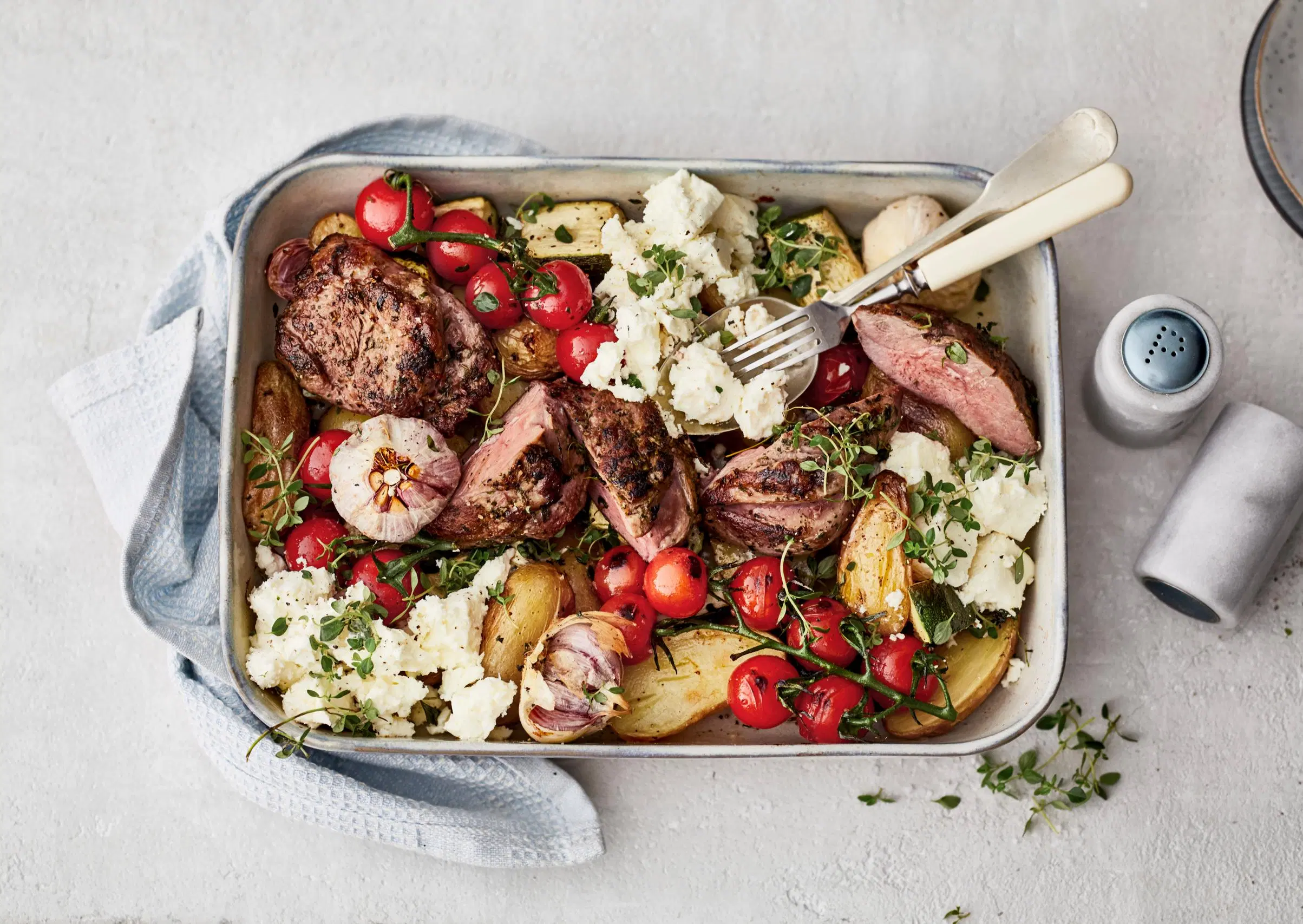 Örtkryddad lammstek