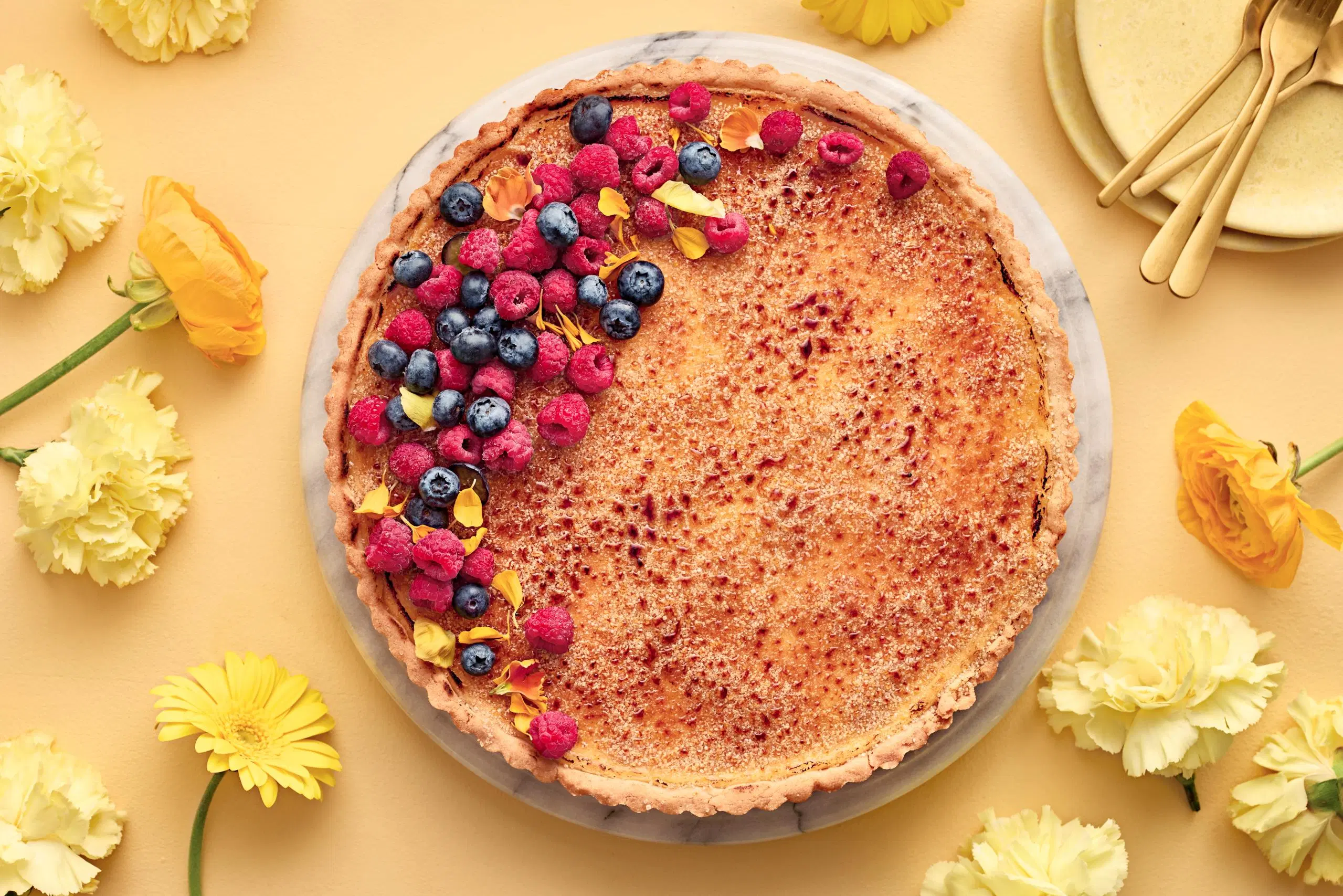 Crème brûlée -piirakka