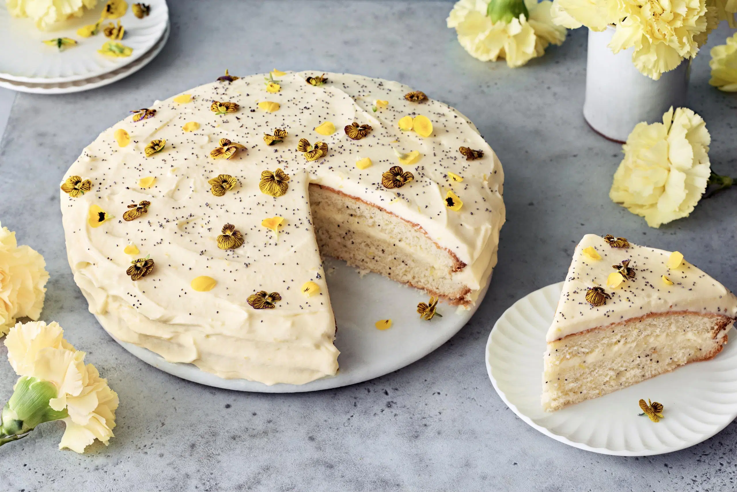 Unikonsiemen-sitruunakakku