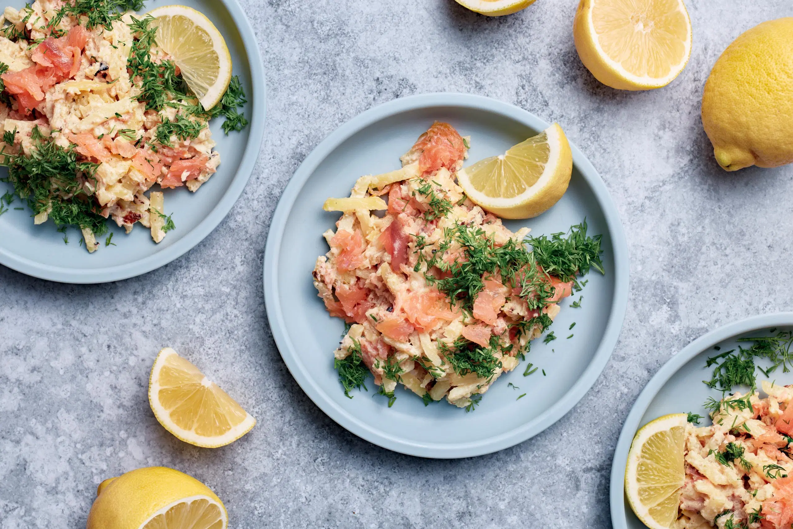 Nopea lohikiusaus pannulla