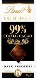 Mõrušokolaad Excellence Dark 99%, LINDT, 50 g