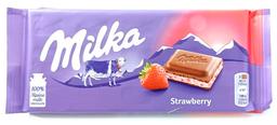 Milka piimašokolaad 100g maasikatäidisega