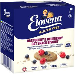 Elovena gluteenivaba vaarika-mustika vahepalaküpsis 9 x 18 g