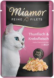 Miamor Fine Filets täissööt kassidele krabiliha ja tuunikalaga 100g