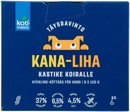 Kotimaista kana-lihakaste koertele 8x120g